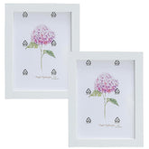 Kuber Industries Photo Frame For Home D?cor|Use Horizontal & Vertical|Crystal Clear Glass|Perfect For Home, Office And Shop "16.7x21.8CM"-Pack of 2 (White)